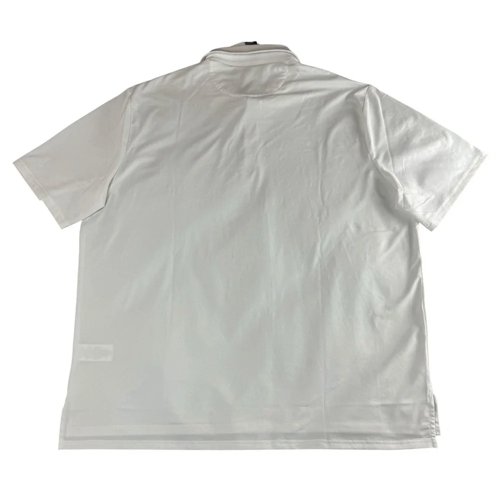 RLX RALPH LAUREN XXL White Performance Golf Polo Shirt  4-way Stretch NWT